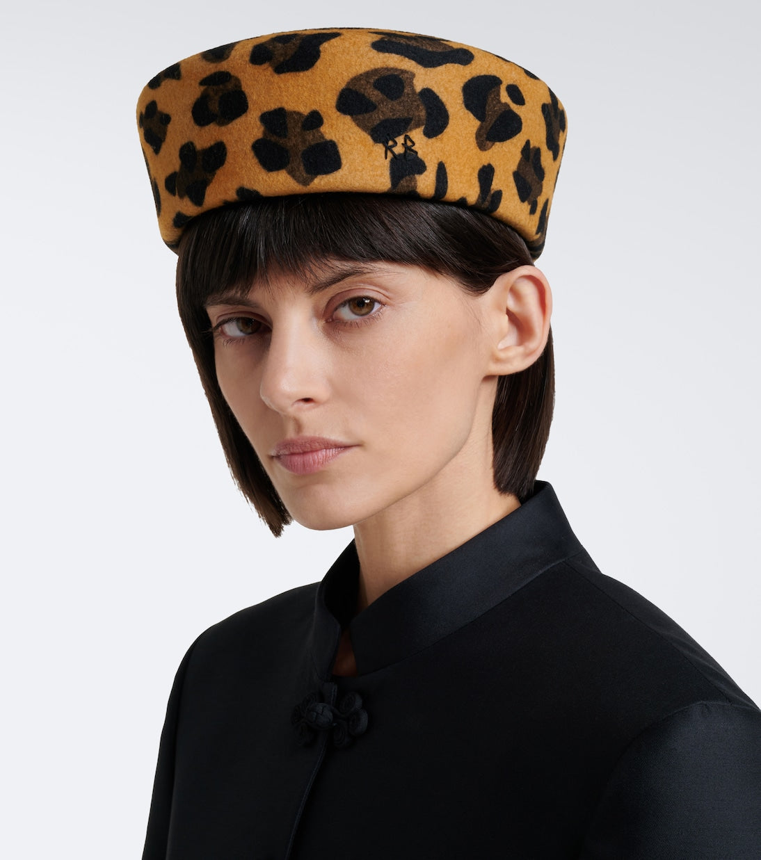 Ruslan Baginskiy - Leopard-print wool felt hat