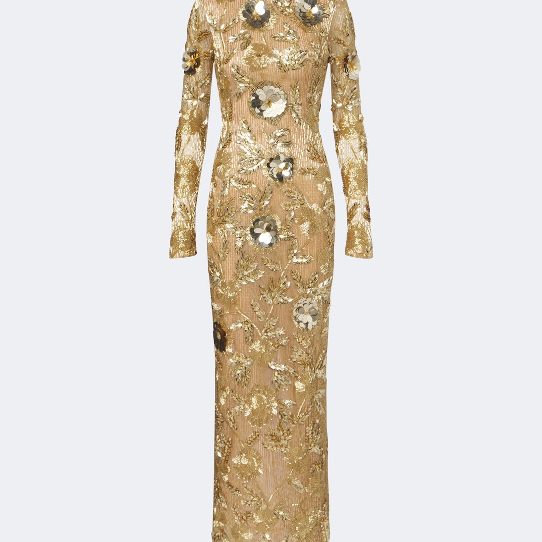 Rachel Gilbert - Pierre embellished floral-appliqué gown
