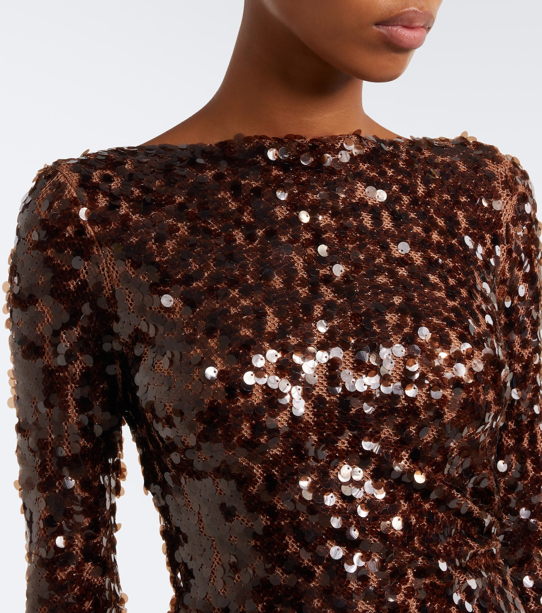Christopher Esber - Opaline sequined open-back minidress