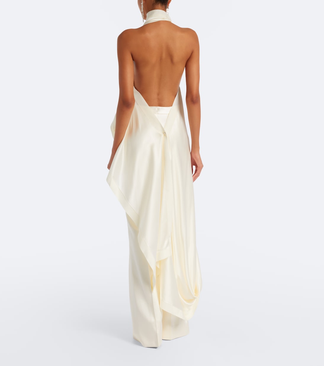 Danielle Frankel - Bridal Daulton wool and silk flared pants