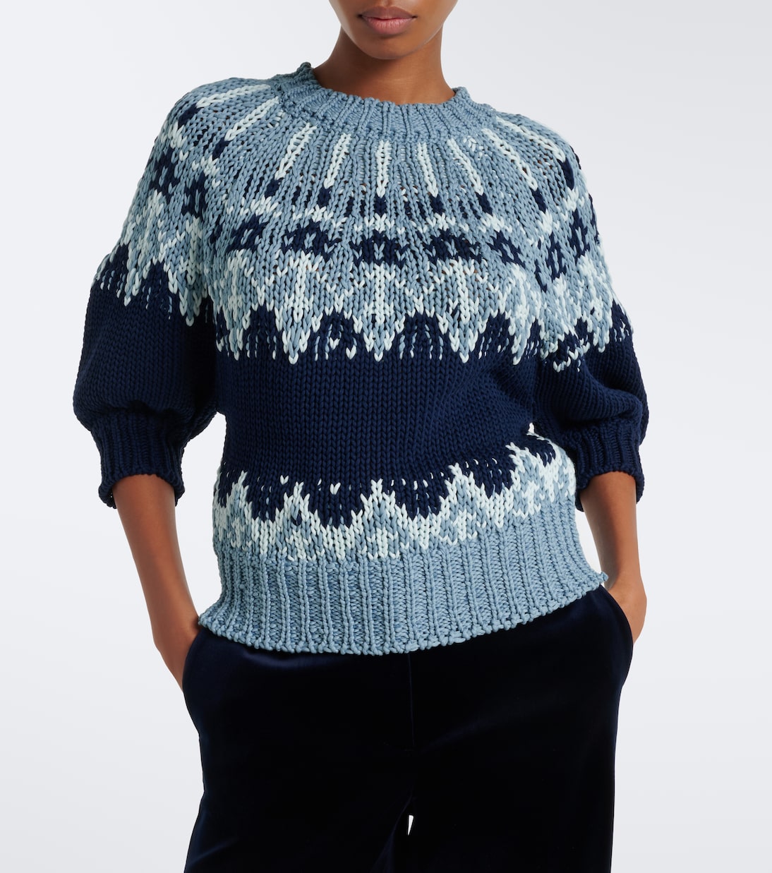 Altuzarra - Marty Fair Isle cotton sweater