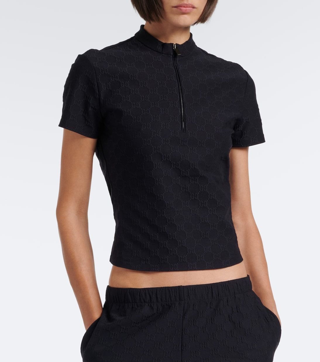 Gucci - GG jacquard jersey top