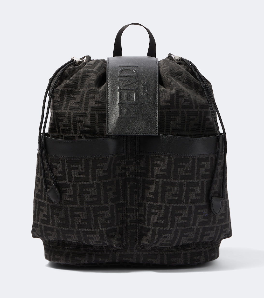 Fendi - Strike FF Zucca leather-trimmed backpack