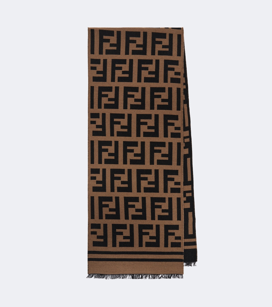Fendi - FF Zucca wool and silk scarf