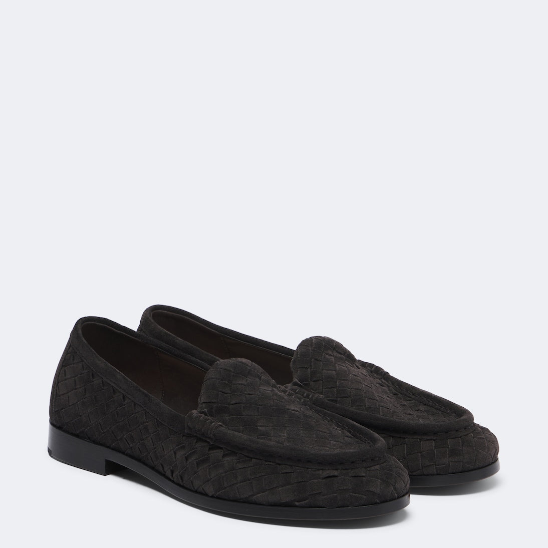 Bottega Veneta - Silenzio Intrecciato suede loafers
