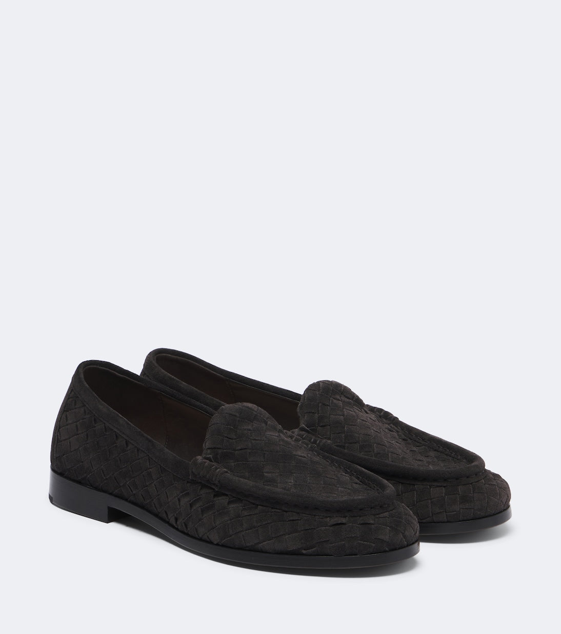 Bottega Veneta - Silenzio Intrecciato suede loafers