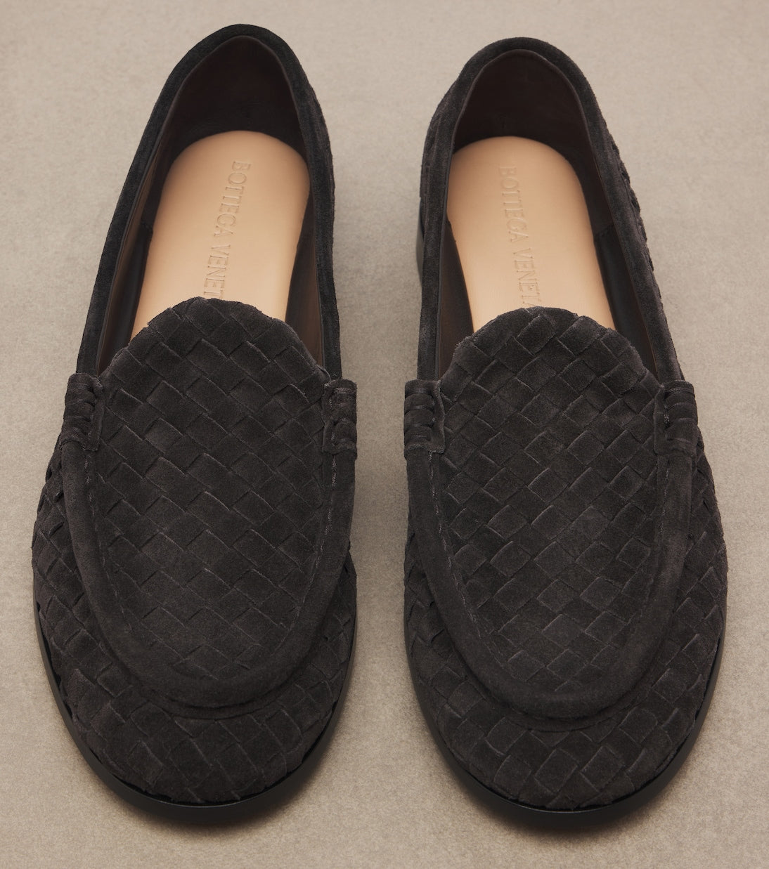 Bottega Veneta - Silenzio Intrecciato suede loafers