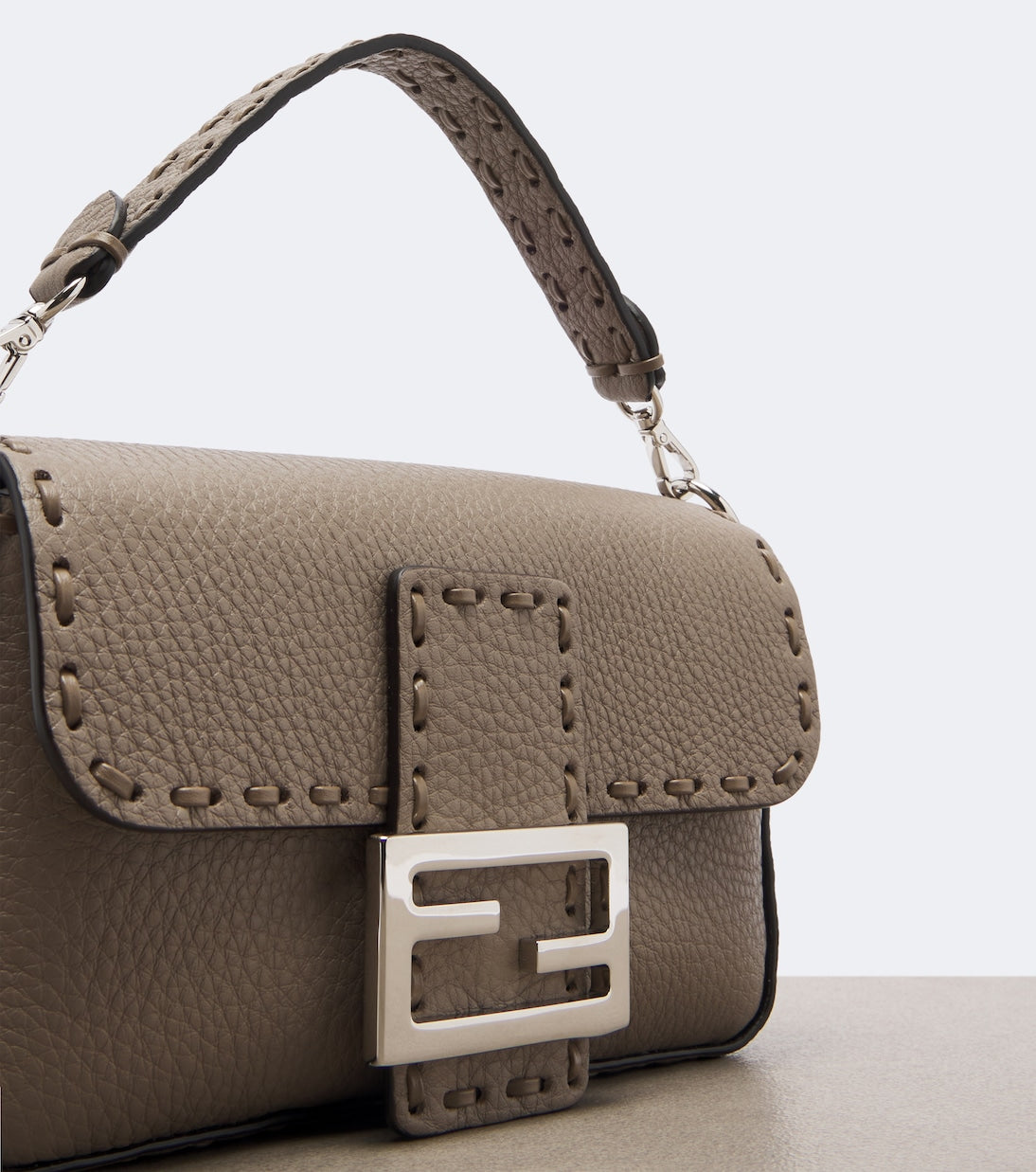 Fendi - Baguette® Mini leather top-handle bag