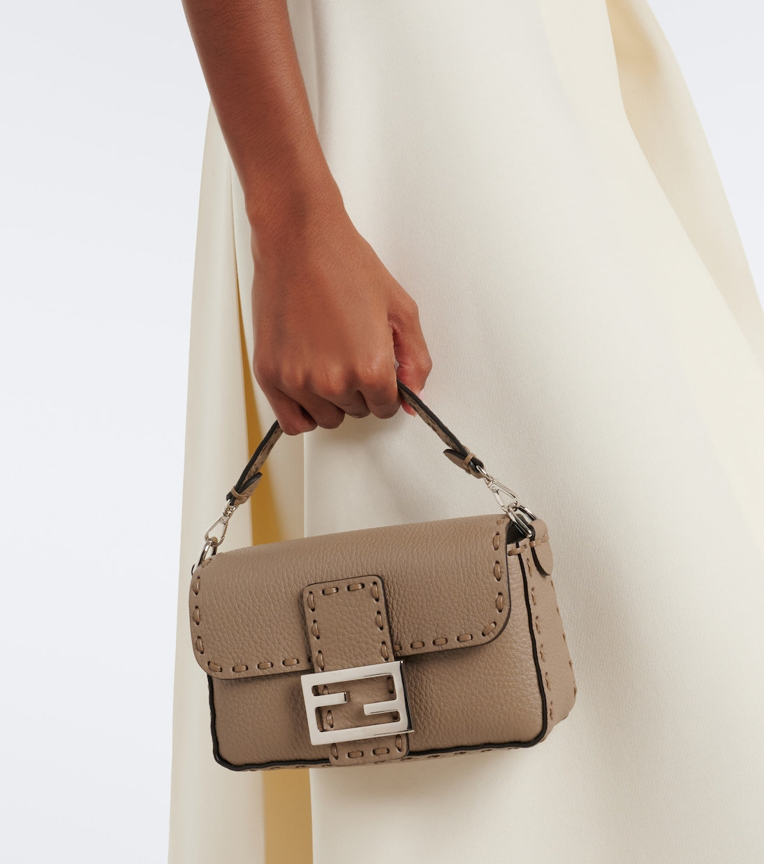 Fendi - Baguette® Mini leather top-handle bag
