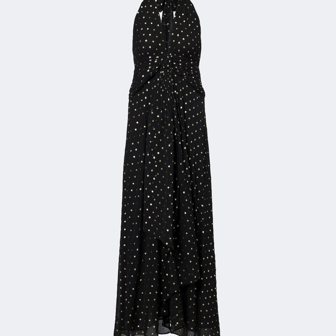 Rixo - Alaina polka-dot halterneck maxi dress