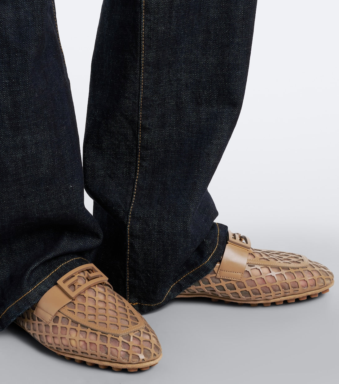 Fendi - Baguette leather driving shoes