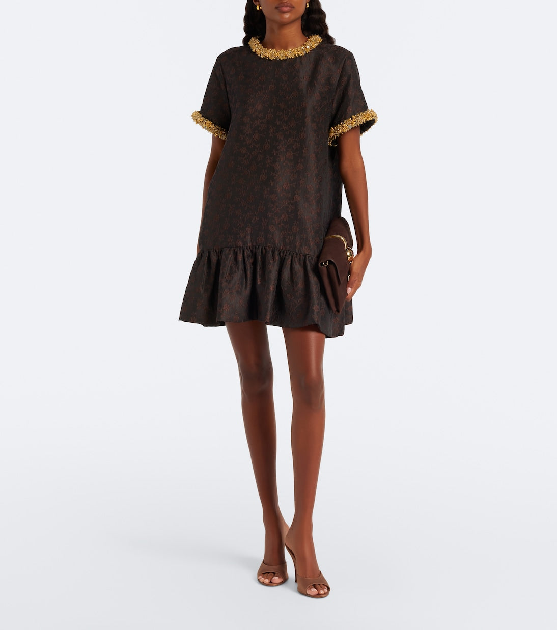 Simkhai - Alison embellished jacquard minidress