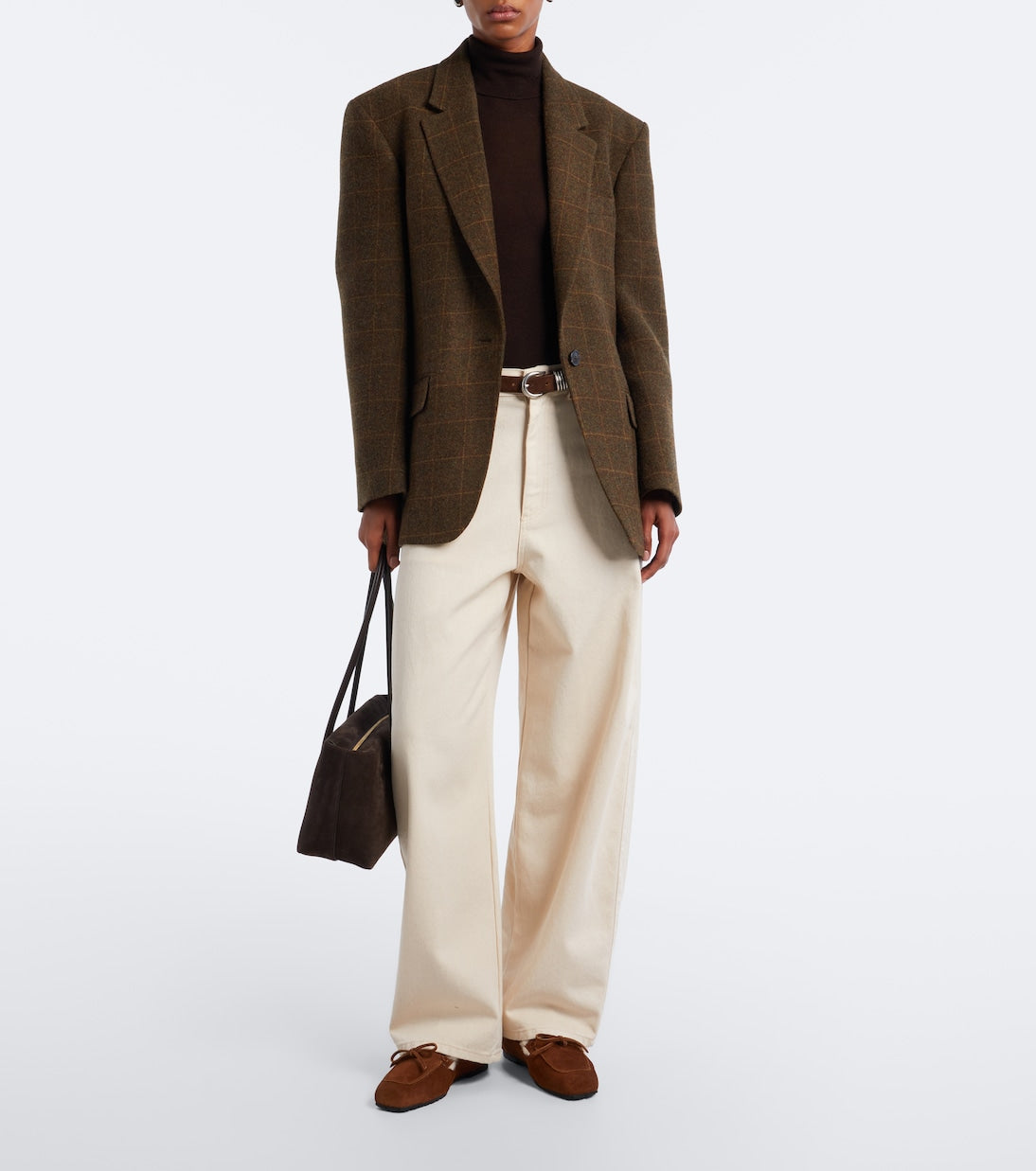 Aeyde - Jasper shearling-lined suede boat shoes