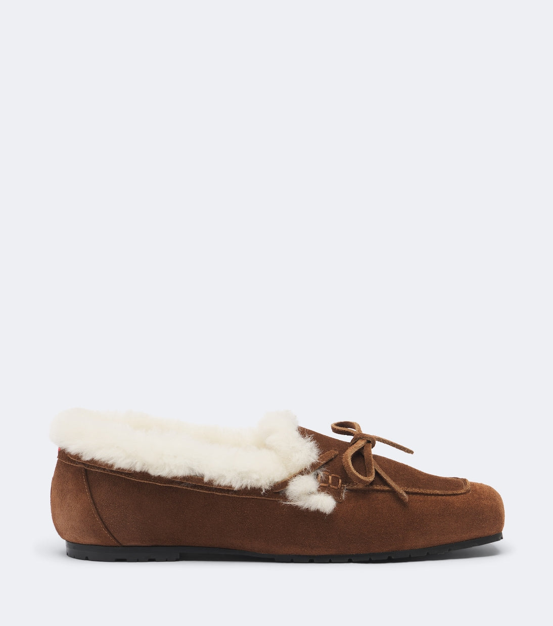Aeyde - Jasper shearling-lined suede boat shoes