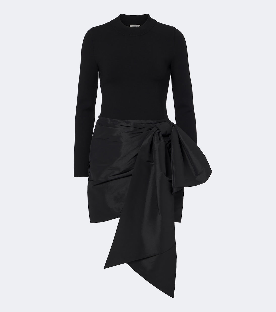 Simkhai - Bow-detail knitted taffeta minidress