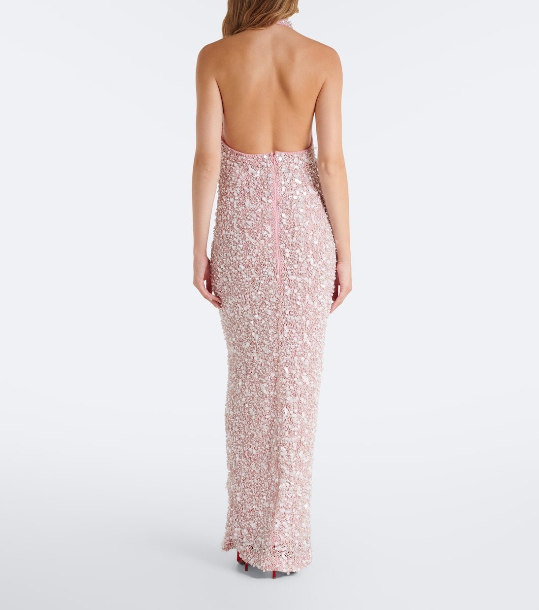 Là Fuori - Isolde sequined halterneck gown