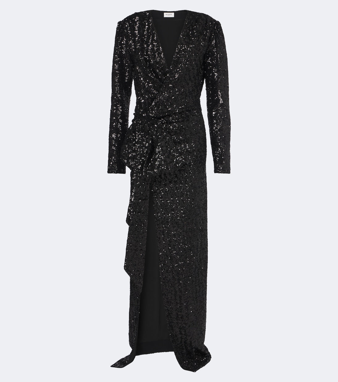 Balmain - Bow-detail sequined gown