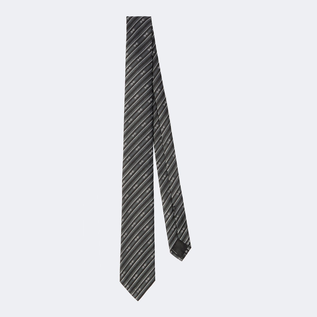 Gucci - Striped silk jacquard tie