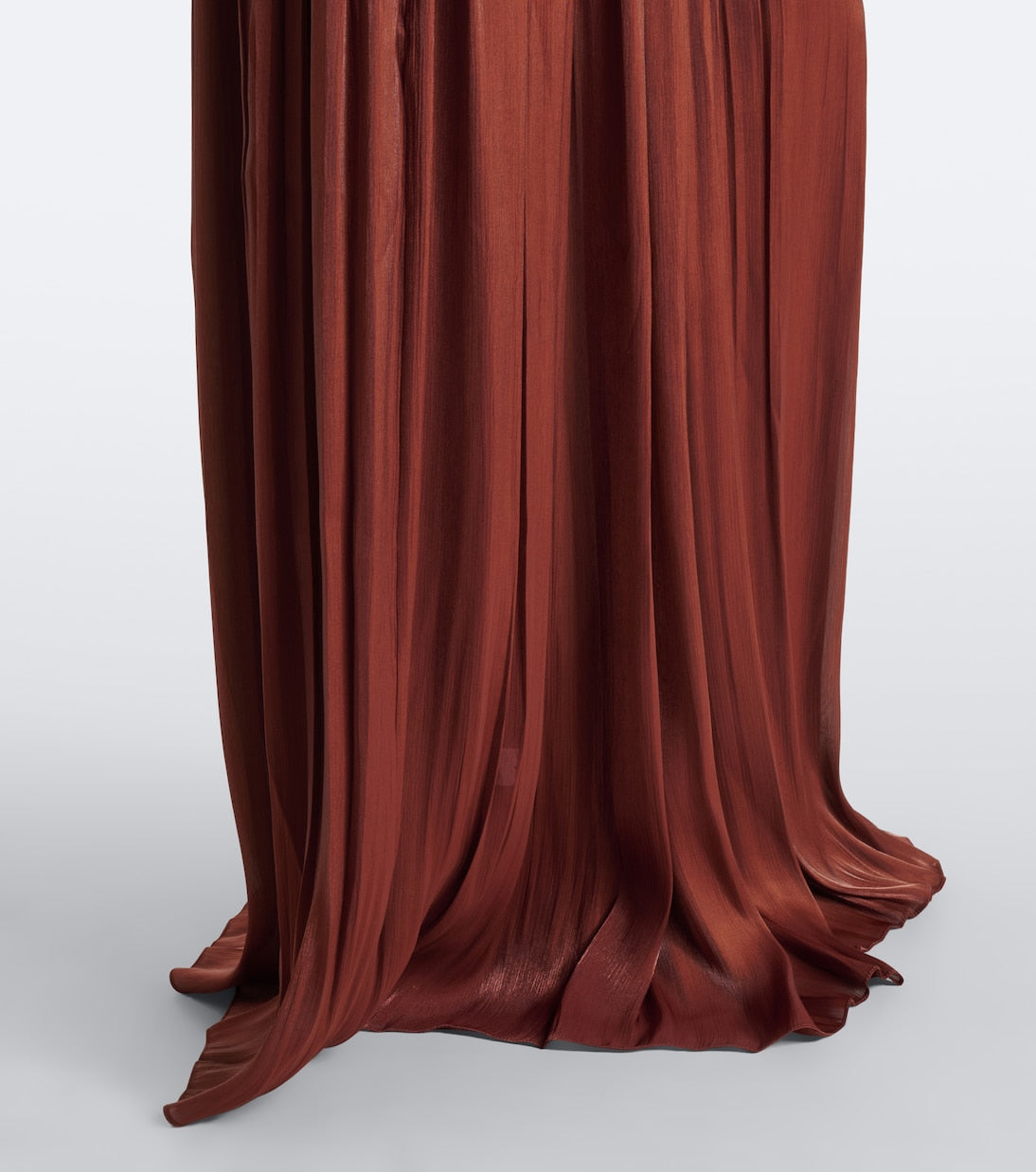 Costarellos - Silla cut-out pleated Lurex® georgette gown