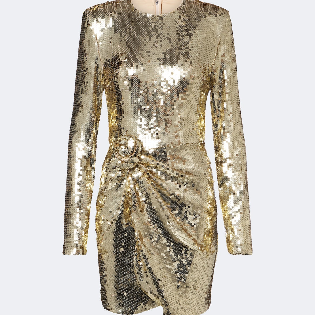 Rotate - Gathered sequined minidress