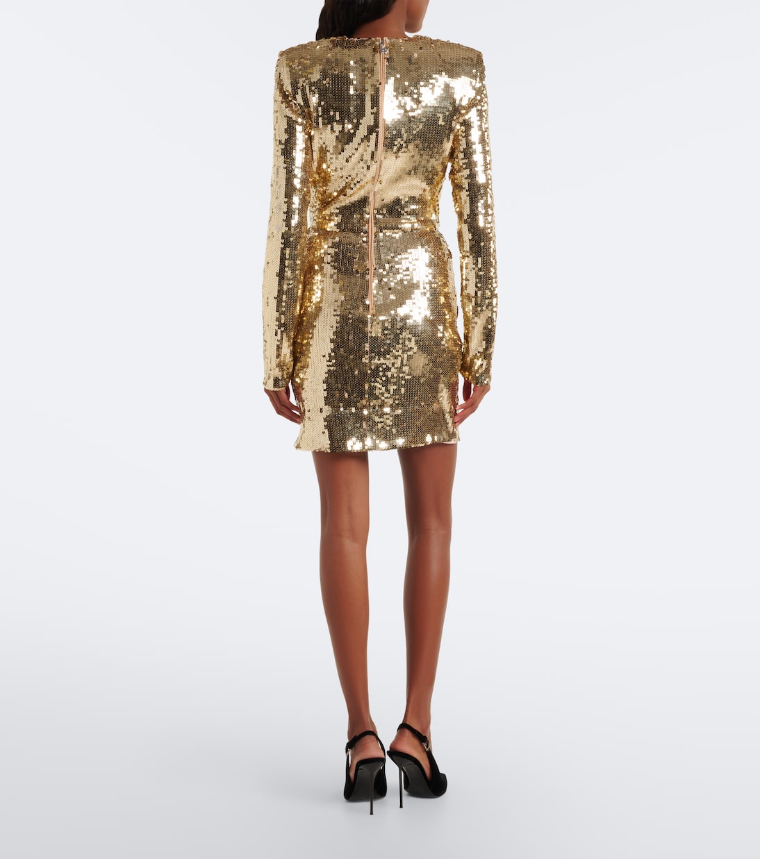 Rotate - Gathered sequined minidress
