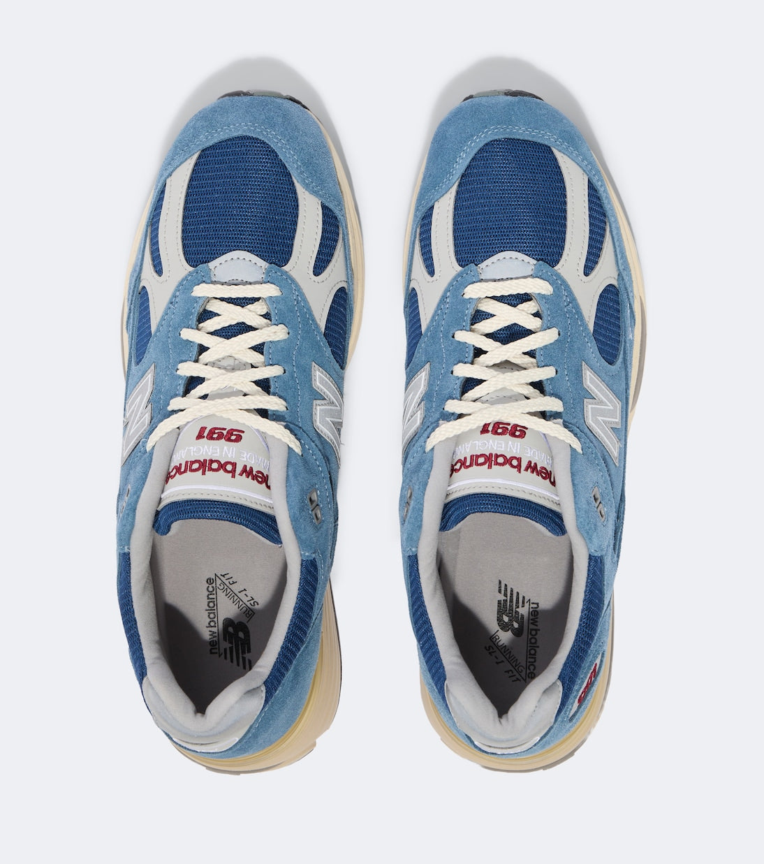 New Balance - Made in UK 991V1 suede-trimmed sneakers