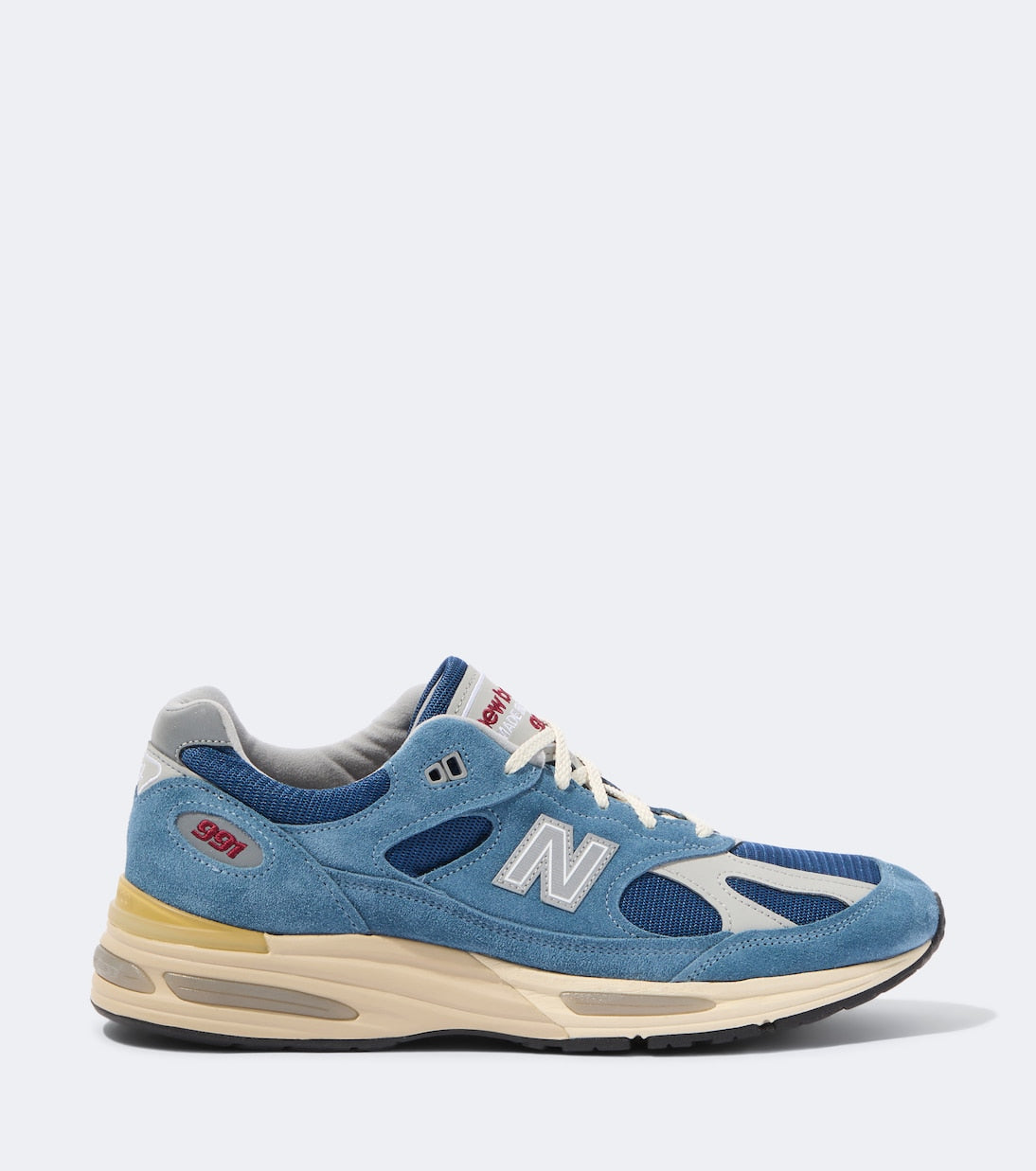 New Balance - Made in UK 991V1 suede-trimmed sneakers