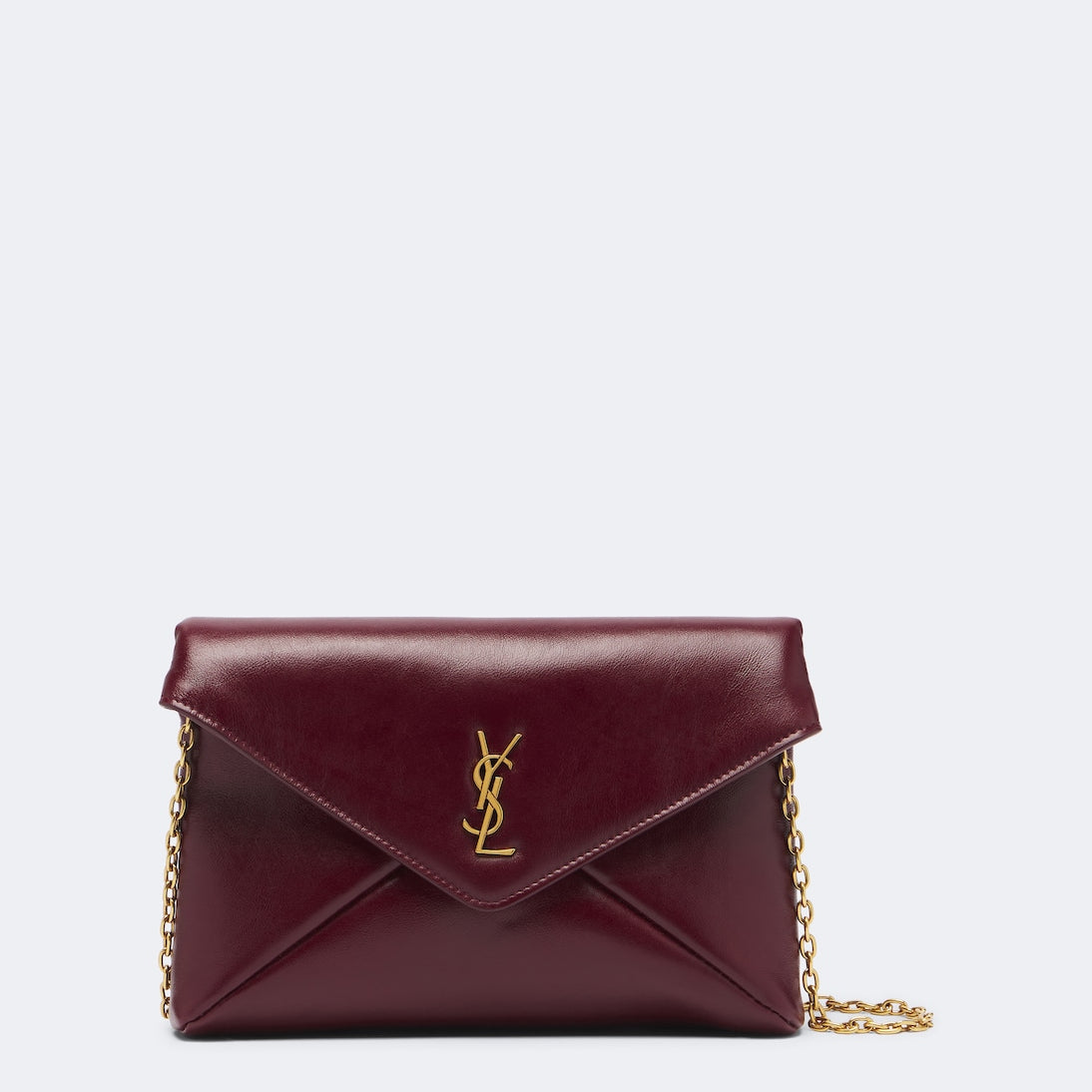 Saint Laurent - Cassandre Small leather pouch with strap