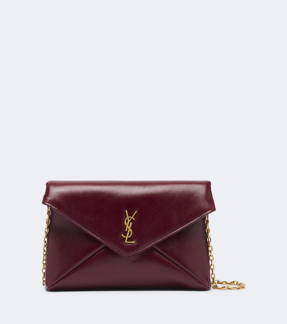 Saint Laurent - Cassandre Small leather pouch with strap