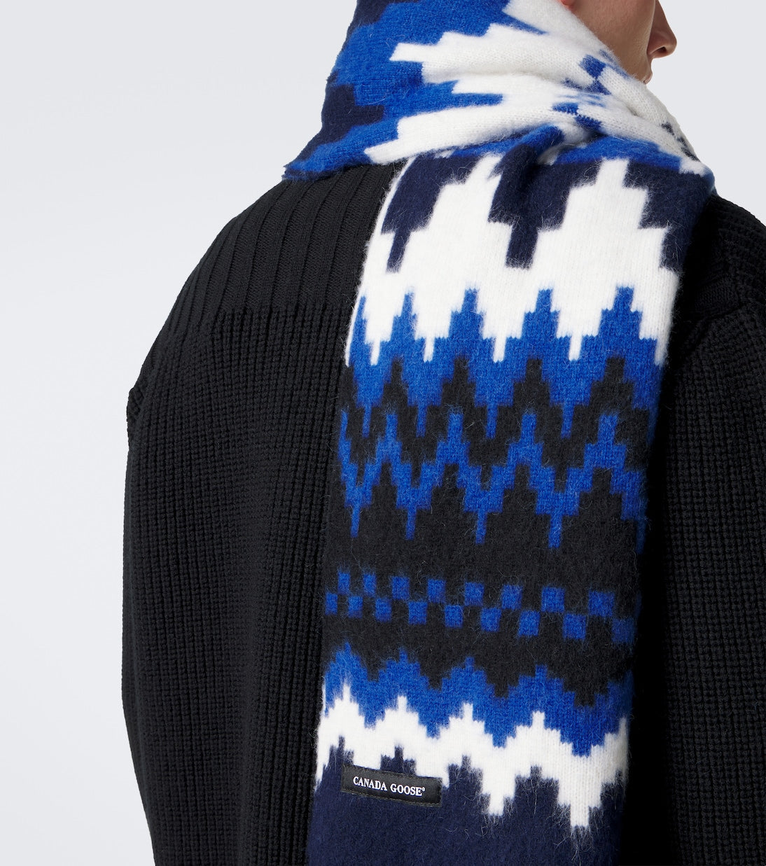 Canada Goose - Intarsia wool and alpaca scarf