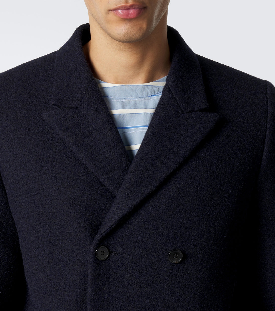 Prada - Double-breasted virgin wool coat