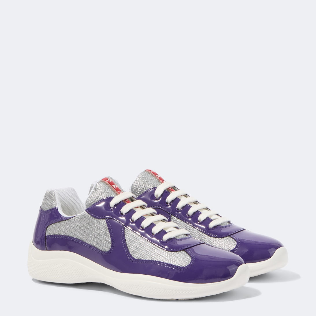 Prada - Prada America's Cup leather-trimmed sneakers
