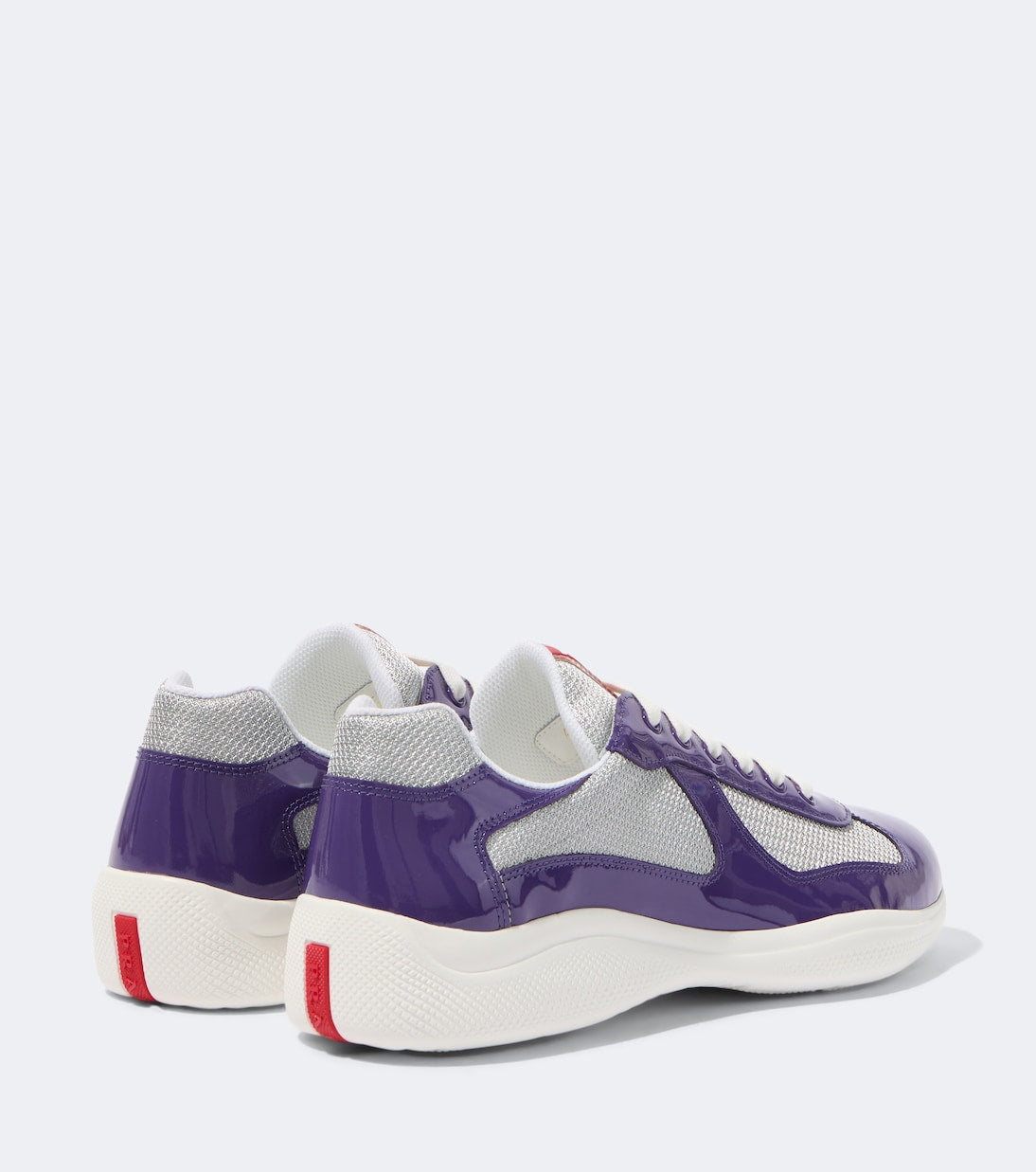 Prada - Prada America's Cup leather-trimmed sneakers