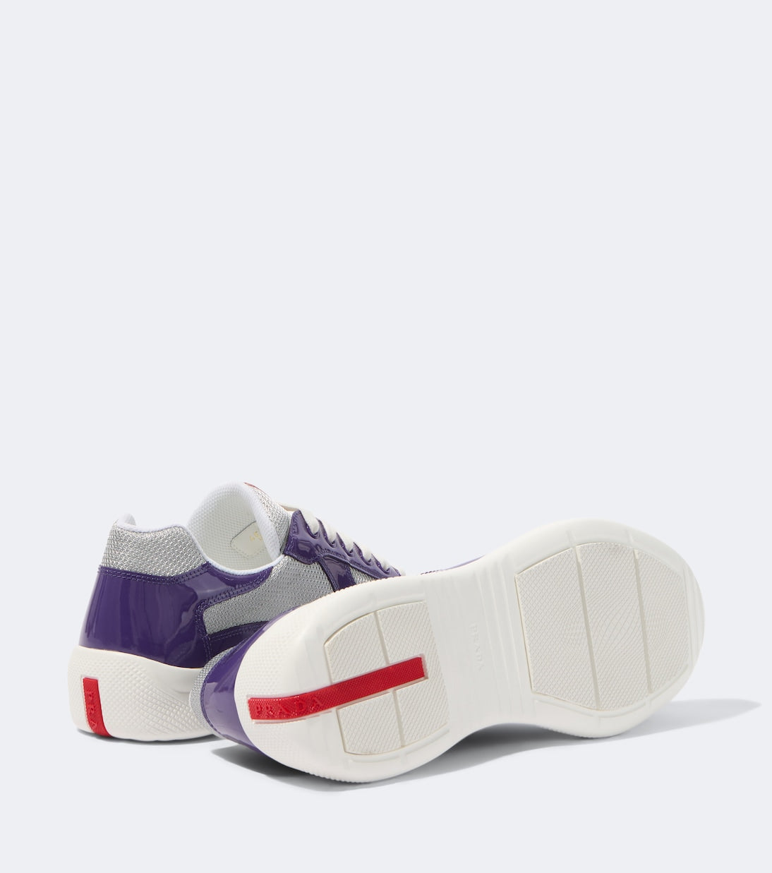 Prada - Prada America's Cup leather-trimmed sneakers