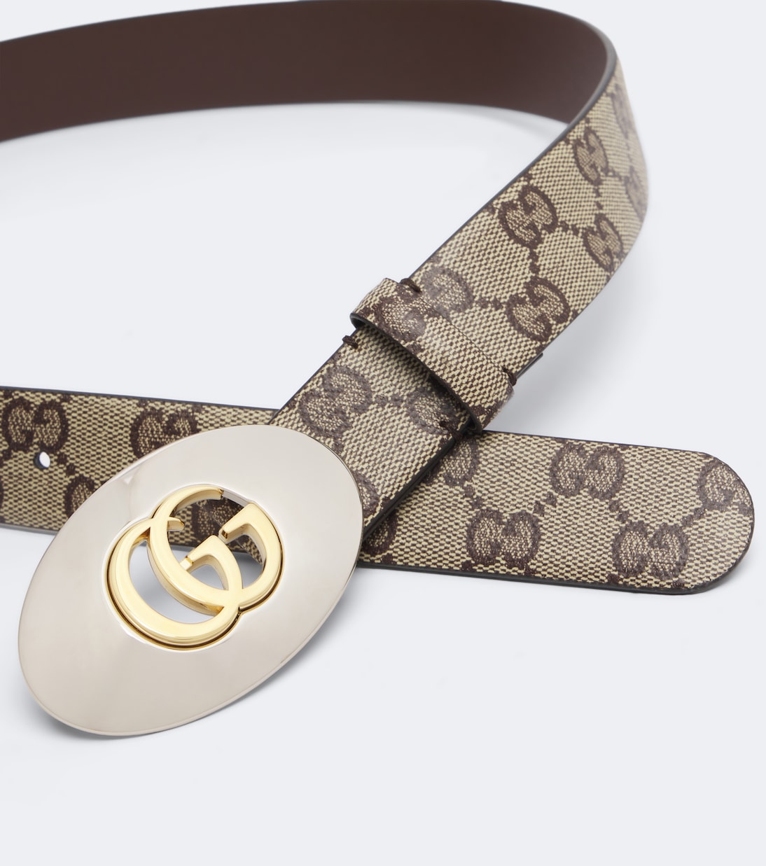 Gucci - Double G GG canvas belt