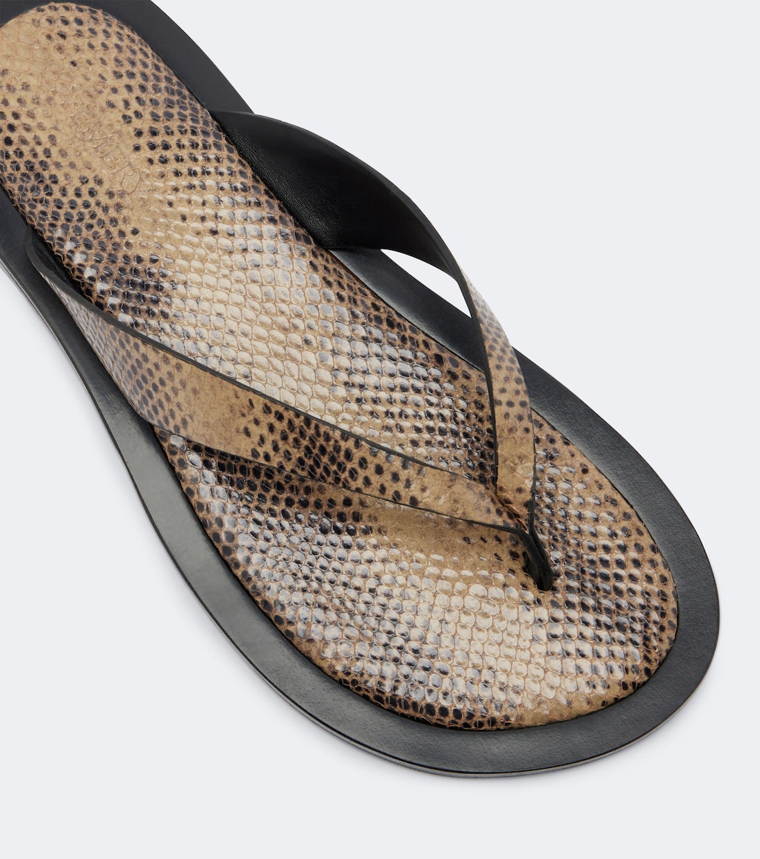 A.Emery - Marcelle snake-effect leather thong sandals