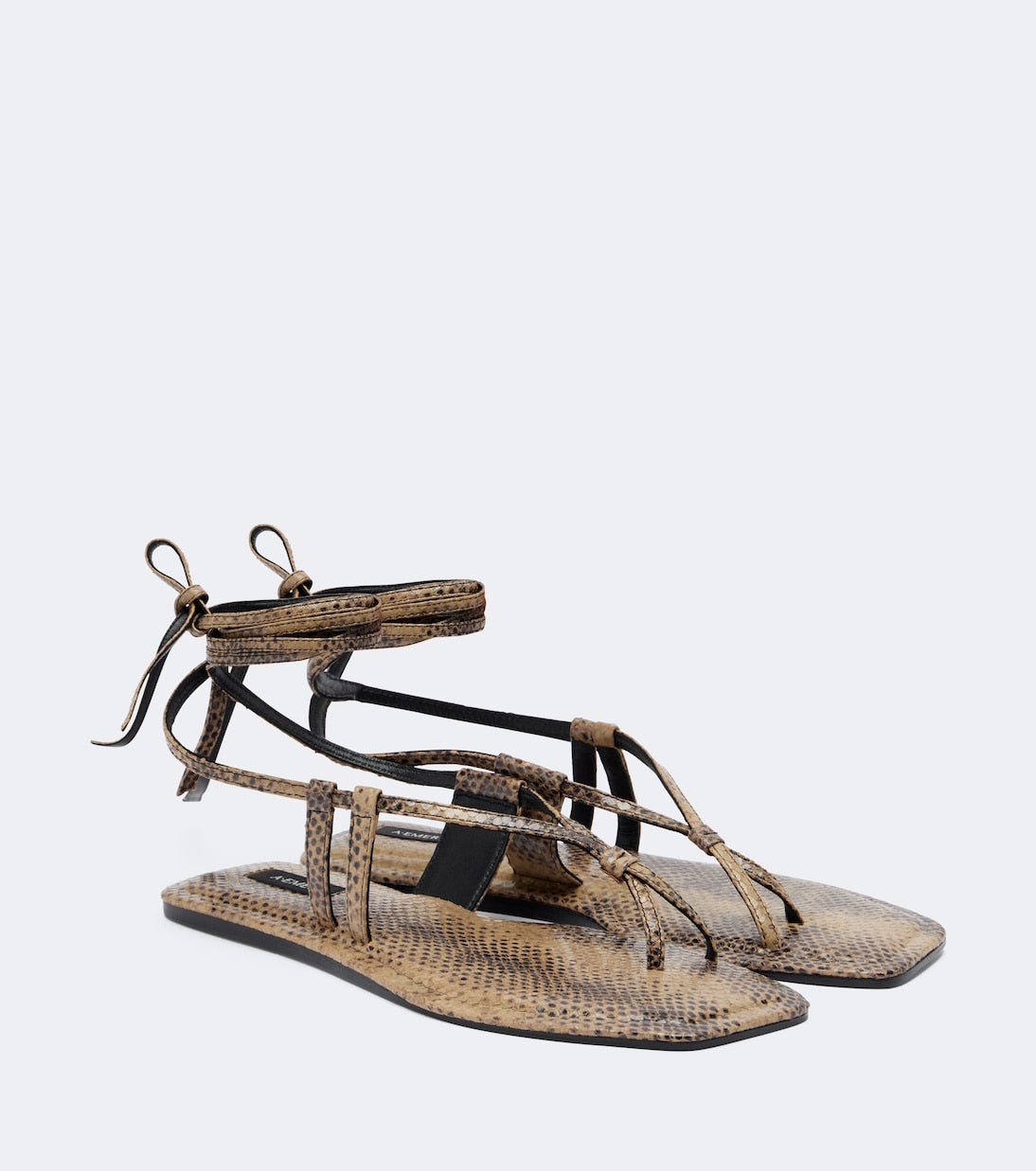 A.Emery - Raslo snake-effect leather sandals