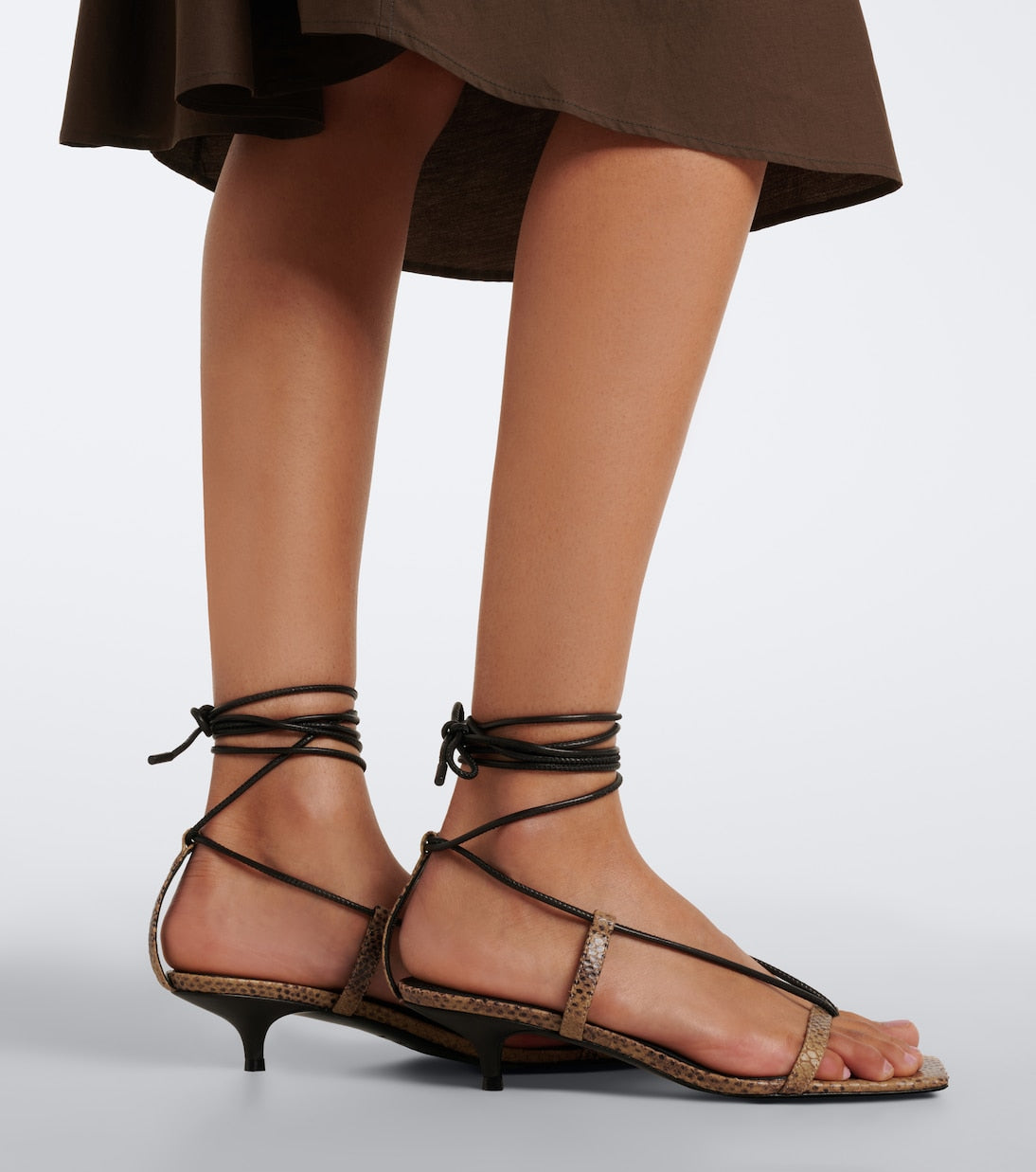 A.Emery - Epps snake-effect leather sandals