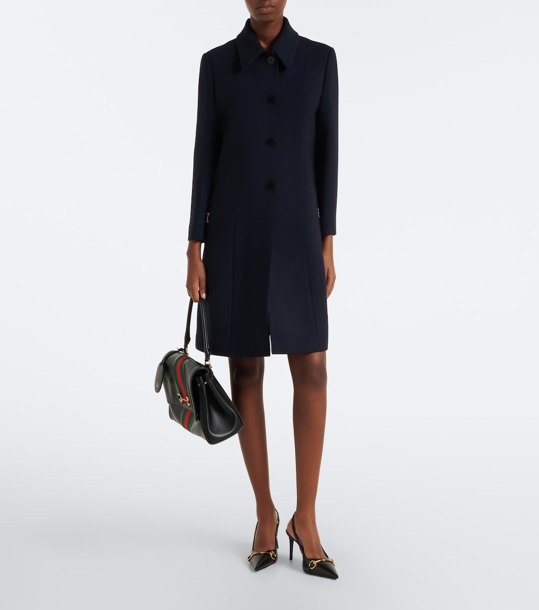 Gucci - Horsebit wool coat