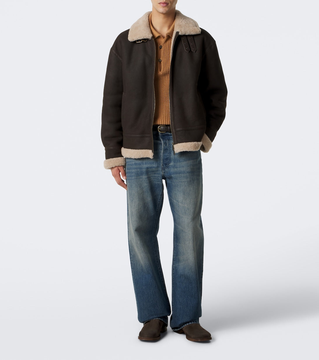 Arma - Sano shearling-lined leather jacket