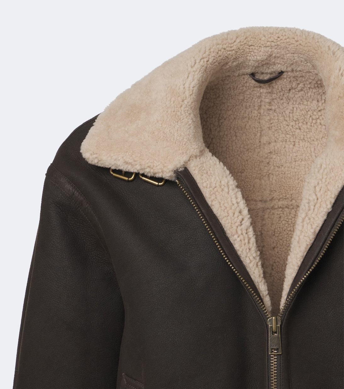 Arma - Sano shearling-lined leather jacket