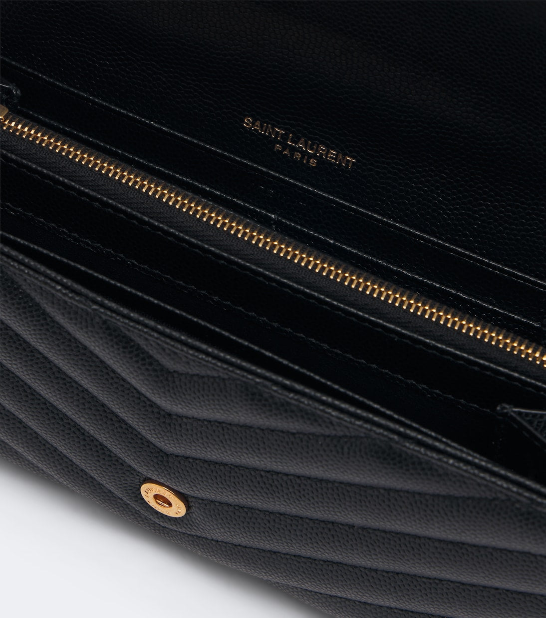 Saint Laurent - Cassandre Large matelassé leather wallet