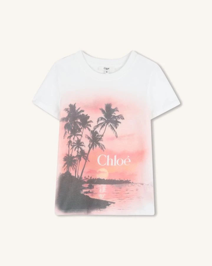 Chloé - Sunset organic cotton T-shirt | White