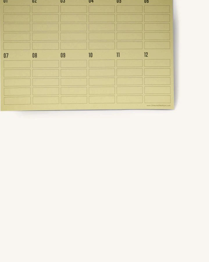 23heures59 éditions - Desk Blotter | Olive green