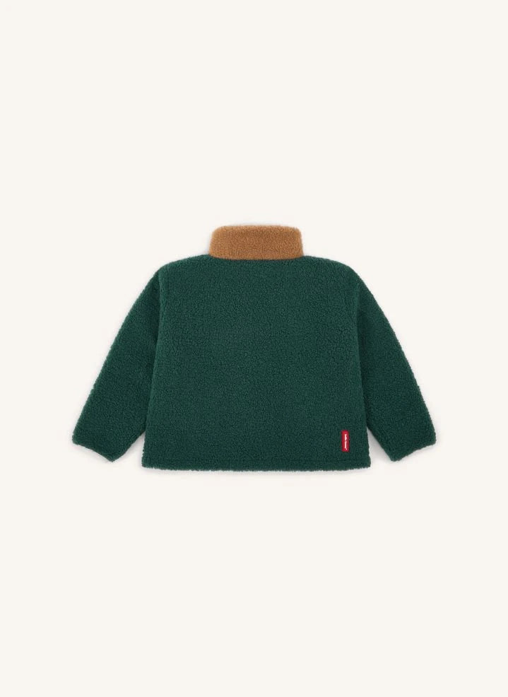 Hello Hossy - Zipped Fleece Jacket | Green