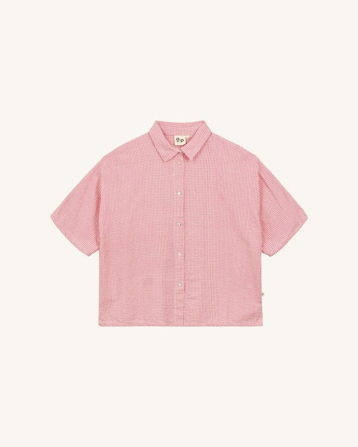 a.p - Cotton Stripes Shirt | Pink
