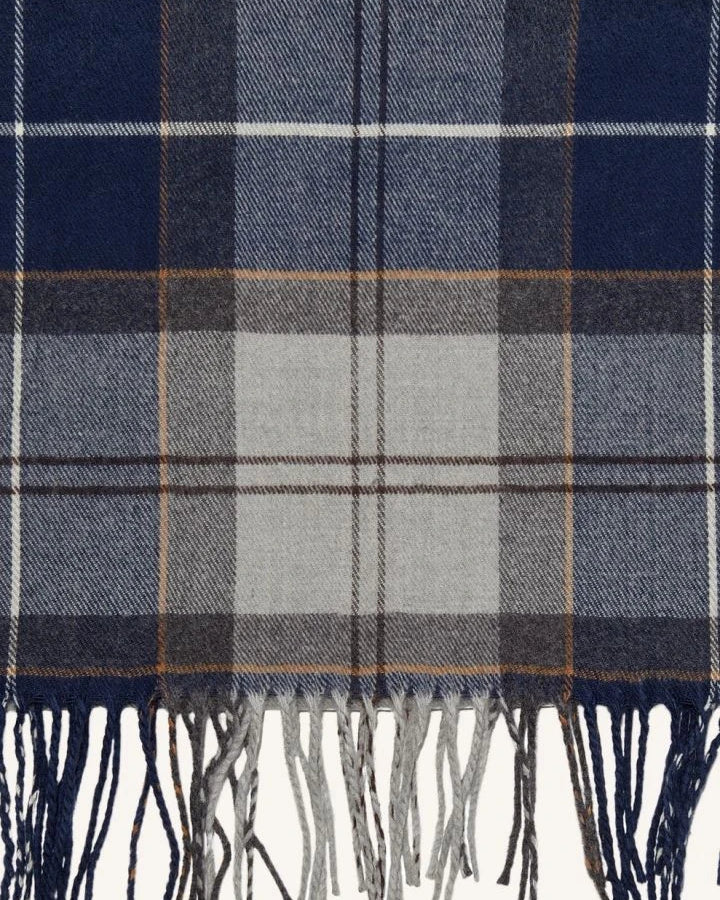Barbour - Galingale Tartan Scarf  | Grey blue