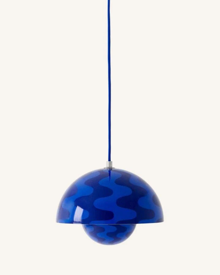& Tradition - Flowerpot VP1 Pattern hanging lamp, Verner Panton | Cobalt