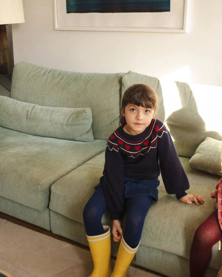 Louis Louise - Elias Polka Dot Sweater | Navy blue
