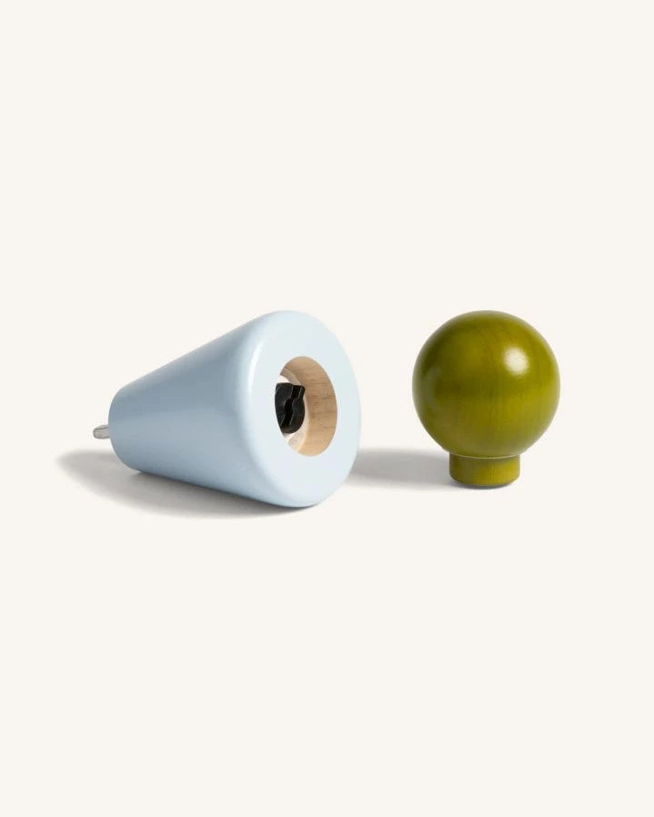 &Klevering - Halma salt and pepper shakers | Blue